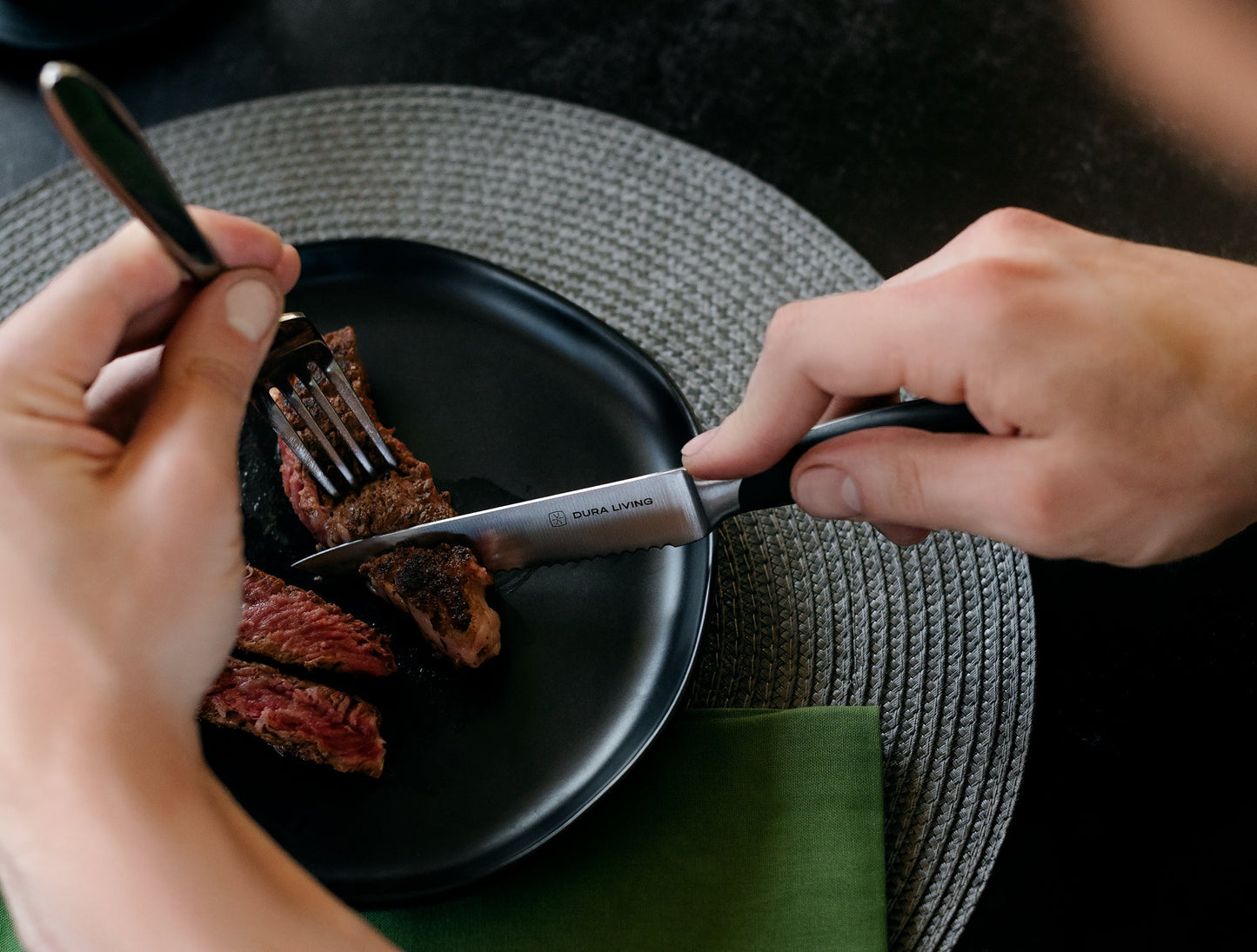 Elite Set of 8 Steak Knives - Black-3