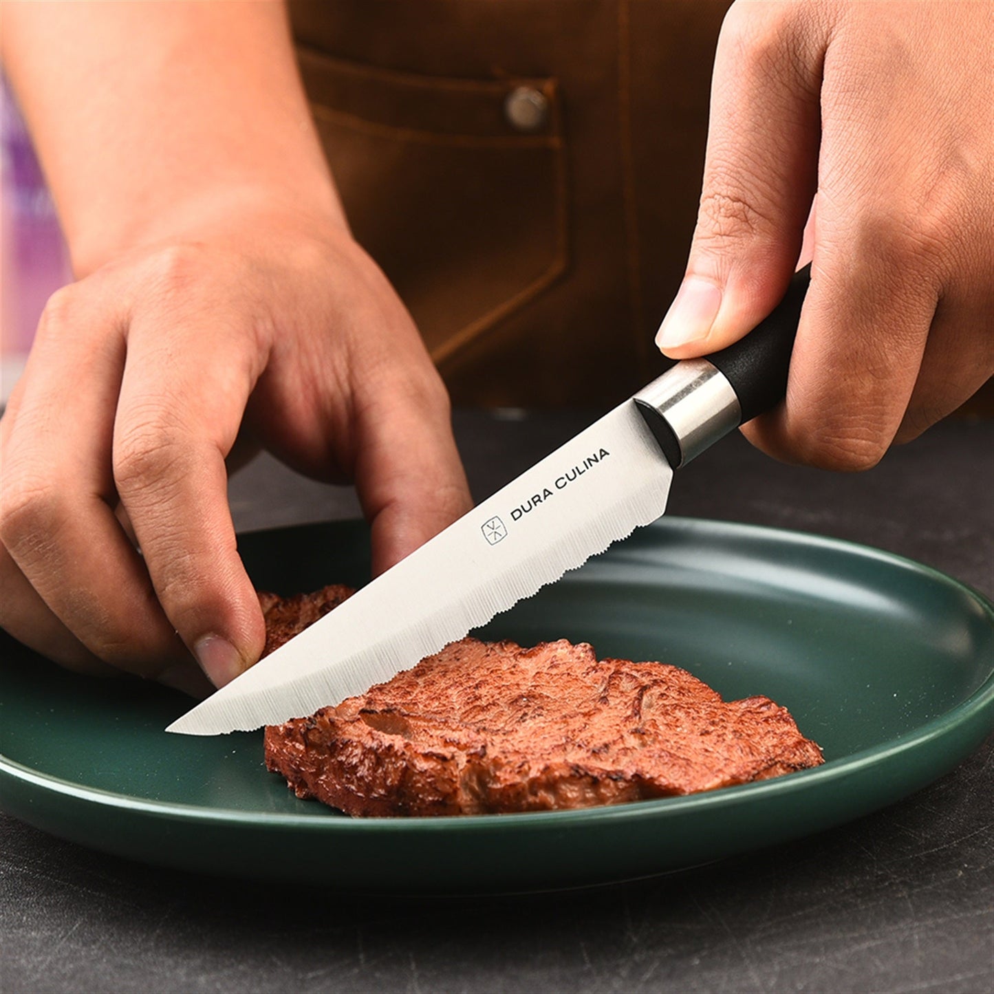 4 Piece Micro Serrated Kitchen Steak Knife Set-4