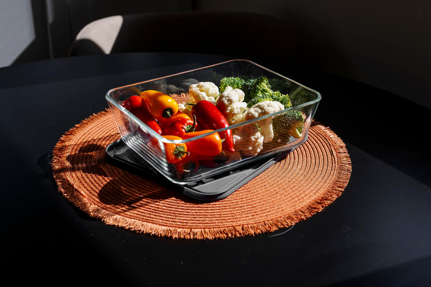 Glass Food Storage Containers - 2 Piece 11 Cup Set (1 Containers + 1 Lids)-2