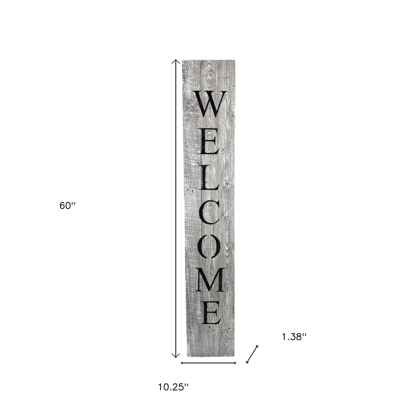 Rustic White Wash Front Porch Welcome Sign-5