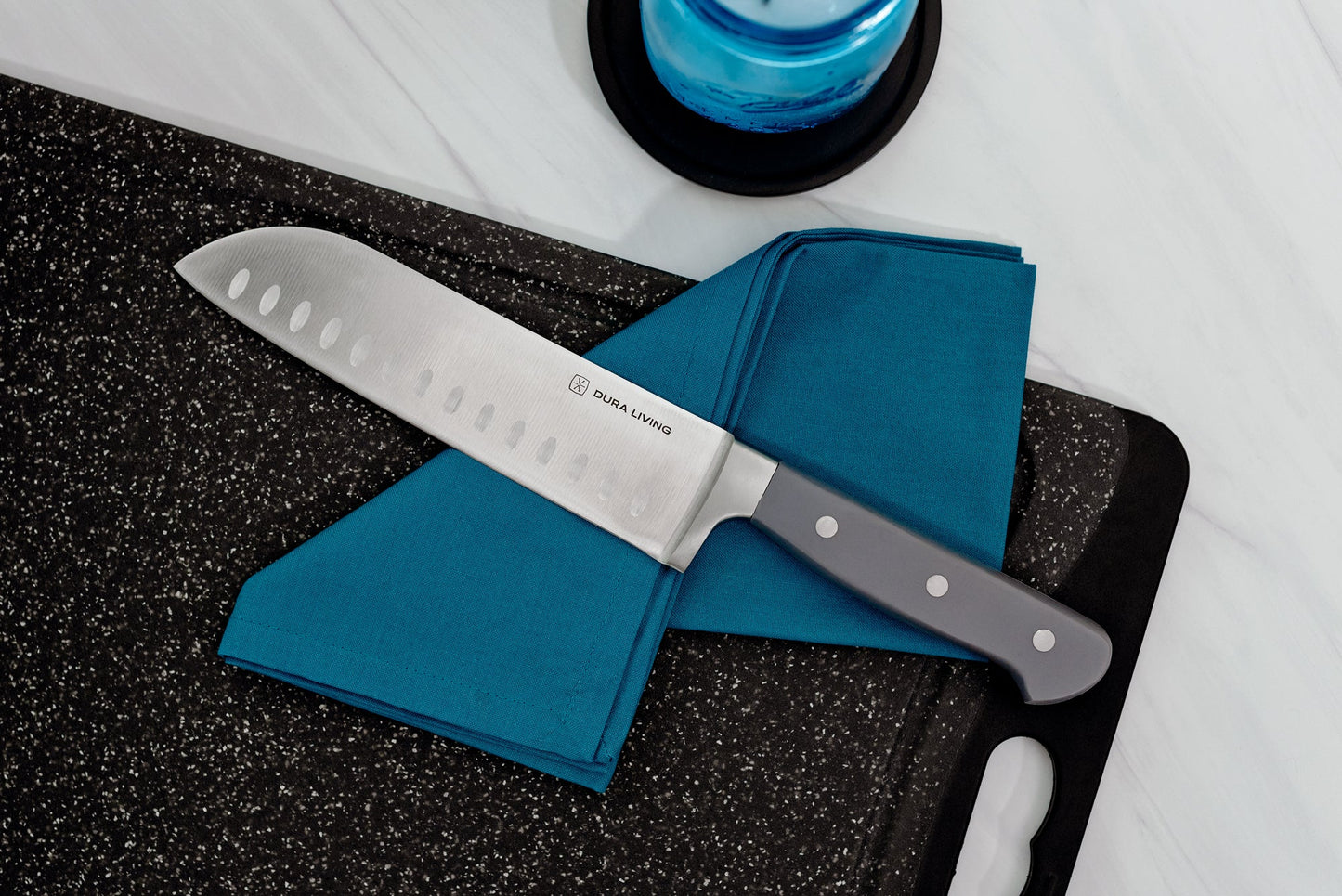 Superior 7 inch Santoku Knife - Gray-1